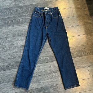 Abercrombie Ankle Straight Ultra High Rise Jean - Curve Love